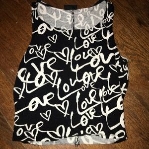 Rue 21 Love Crop Top